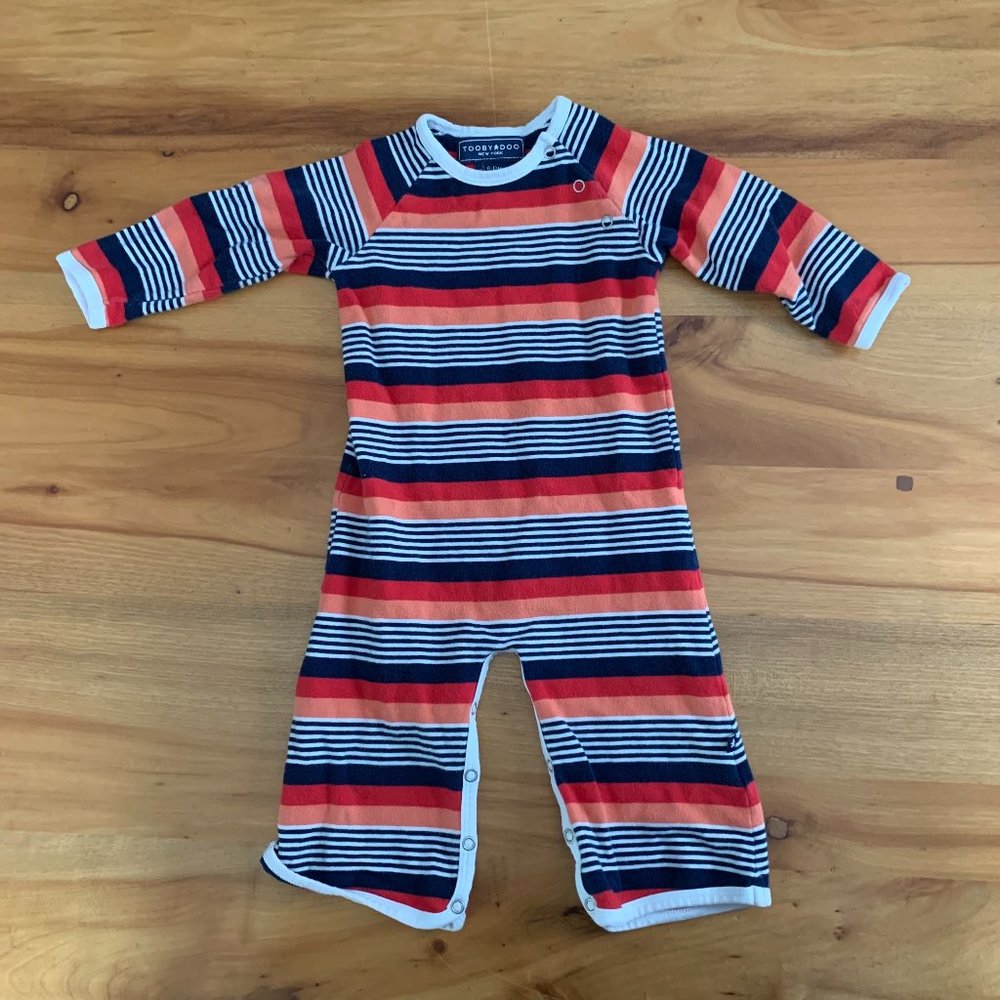 Tooby Doo striped jumpsuit, 6-12m